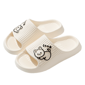 Haute qualité confortable antidérapant fond épais Eva maison salle de bain pour pantoufles hommes et femmes mignon <span class=keywords><strong>chat</strong></span> conception pour l'été - Product Image 1