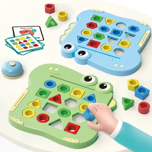Early Childhood Educational Toys Color Matching Dinosaur Board Game Montessori Toys With 2 Modes