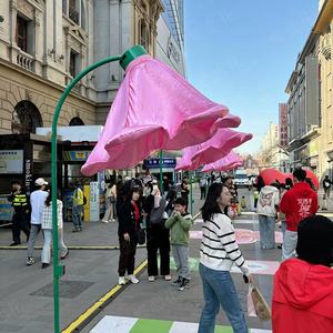 Grande Lampada Gonfiabile Interattiva a Forma di Fiore con Apertura e Chiusura Automatica, Effetto Fioritura Stradale, Petunia Decorativa per <span class=keywords><strong>Giostre</strong></span> nei Parchi di Divertimento - Product Image 1