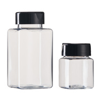 Contenant en plastique transparent PET de 60 ml et 200 ml pour l'emballage en gros de poudre d'épices, de paprika, de poivre et d'herbes aromatiques