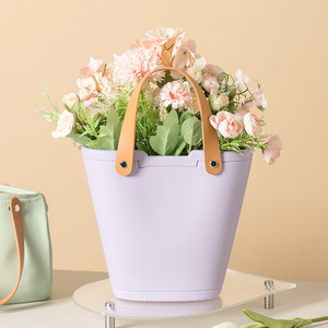 Borsa a mano moderna creativa <span class=keywords><strong>vaso</strong></span> in <span class=keywords><strong>ceramica</strong></span> con fiore artificiale, <span class=keywords><strong>vaso</strong></span> da tavolo decorativo regalo per la festa della mamma - Product Image 4