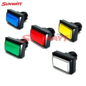 Interrupteur à bouton rectangulaire universel 50*32mm pour machines de jeu et d'arcade, pour flipper, jeux de boxe et jeux à monnayeur - Product Image 2