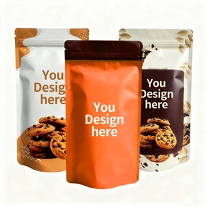 Custom Printed Logo Standup Pouch Bag Resealable Ziplock Matt Finished Clear Window Snack Food Packaging Mylar Doypack Bags - Product Image 4
