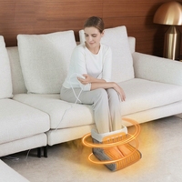 Chauffe-pieds électrique écoénergétique 110W avec protection contre la surchauffe, lavable, portable, design autoportant pour hôtel