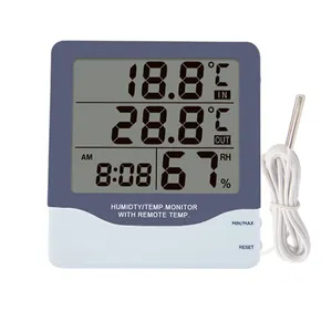 CH-928 LCD Display Thermo-Hygrometer With Alarm Clock Digital Room Hygrometer Thermometer