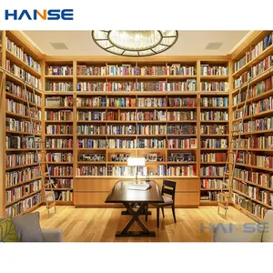 Su ordine di grandi book shelf display librerie biblioteca mobili di design moderno parete di legno scaffale libreria