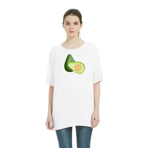 女性用プレミアムモデルTシャツプリント特大ファムプラスサイズTシャツロゴ付きナイトガウン