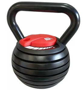 Alta calidad personalizado 20 25 40LB Fitness mancuernas ajustable <span class=keywords><strong>Kettleball</strong></span> mango competencia Kettlebell hecho pesas libres de goma - Product Image 1
