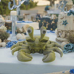Jouet anti-stress en PLA imprimé en 3D de haute qualité en forme de crabe, en matériau papier éducatif pour enfants, nouveautés et jouets farfelus pour garçons - Product Image 2