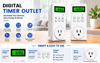 Temporizador Digital Programable Diario de 24 Horas, Mini, Ecológico, Antiinflamable, 15A 110V, Gran Venta 2026