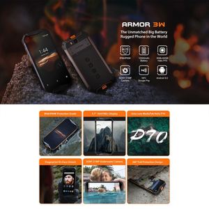 Ulefone <span class=keywords><strong>Armor</strong></span> สมาร์ทโฟนทนทาน<span class=keywords><strong>3W</strong></span>,โทรศัพท์4G คู่10300MAh แบตเตอรี่6GB + 64GB แอนดรอยด์5.7นิ้ว - Product Image 3