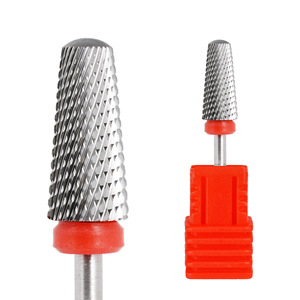 Ensemble de 5 embouts de ponceuse à ongles en carbure super longs et coniques pour cuticules et peaux mortes, accessoires de manucure électrique - Product Image 4
