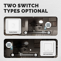 Produits pour la maison intelligente : Module d'interrupteur intelligent mini 1/2 Gang DIY Life Light Dimmer Life Tuya WiFi ZigBee