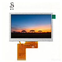 Panel LCD Gráfico TFT IPS BOE de 4.3 Pulgadas con Resolución 480x272 RGB 40PIN LVDS I2C Retroiluminación LED Brillo 600 Cd/m² ILI6485