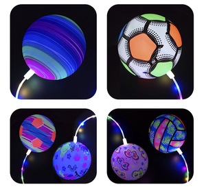 New Arrival <span class=keywords><strong>LED</strong></span> ánh sáng Nhảy Bóng đồ chơi trẻ em bóng đá nảy bóng dễ thương nổi bóng trẻ em vui Đồ chơi Quà tặng cho trẻ em - Product Image 6