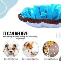 Personnalisé 2 en 1 Pet Slow Eating Enrichissement Dog Feeding Mat Pet Dog Snuffle Mat Training Sniffing Mat for Dogs