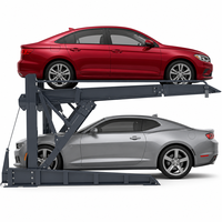 Plateforme élévatrice hydraulique pour voitures, idéale pour la rénovation de parkings souterrains à faible hauteur