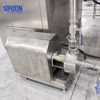 Homogénéisateur-mélangeur sous vide à chauffage vapeur avec moteur AC en acier inoxydable 2000L et système de pesage pour la production de pommades et émulsions chimiques