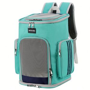 Sac à dos pour chat en tissu Oxford résistant à l'usure, respirant, grande capacité, avec fermeture ouverte en haut - Product Image 1
