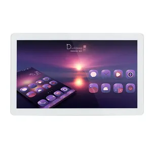 Tablet PC Layar Sentuh Kapasitif Industri Terpasang Di Dinding Aluminium 21.5 Inci