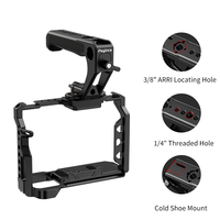 Kit de poignée supérieure universelle en alliage d'aluminium noir avec rail NATO, pince à dégagement rapide et griffe porte-accessoire pour cage de caméra et rig vidéo