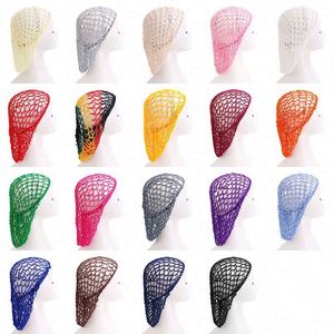 En gros, filet à cheveux respirant personnalisé, tendance, en maille douce en polyester tricoté au crochet, pour dormir, accessoire de coiffure - Product Image 2