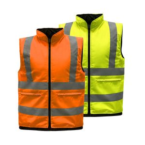 CITICITYCustom logo Winter Sleeveless <b>Jacket</b> Oxford Waterproof <b>Construction</b> High Visibility Safety <b>Jacket</b> Workwear for Men <b>Work</b> - Product Image 1