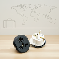 Adaptateur de Voyage Universel Personnalisable avec Logo – Prises Tout-en-un Internationales pour Cadeaux d'Affaires Mondiaux