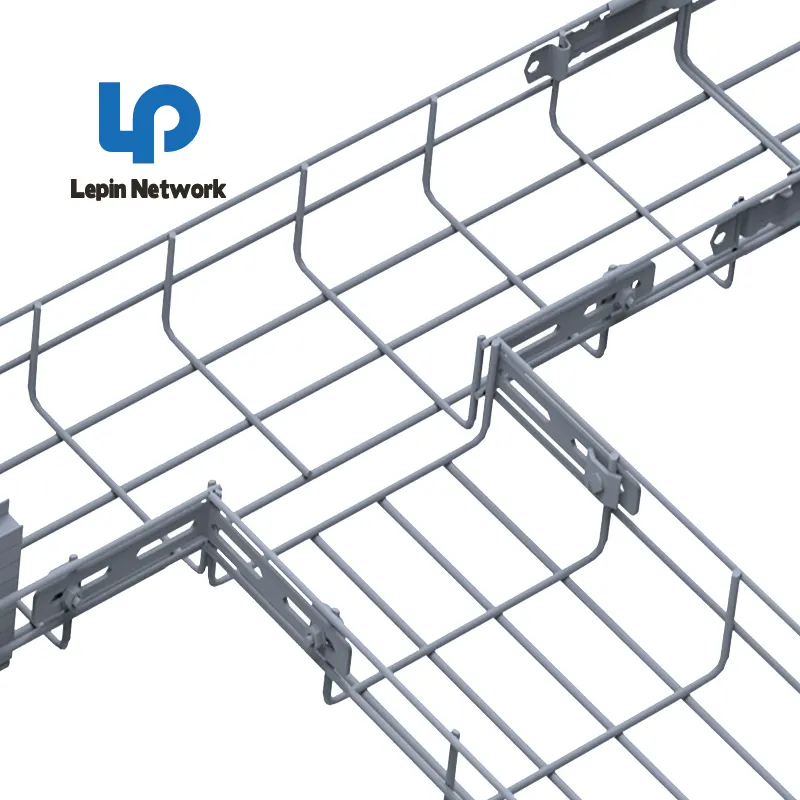 ningbo lepin factory customize sizes 304 ss316 wire mesh basket cable tray ladder 200mm galvanized steel cable tray prices list