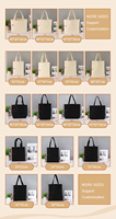 Vente en gros de sacs de rangement personnalisés avec emballage simple sacs fourre-tout en toile de coton vierge sublimation avec logo personnalisé