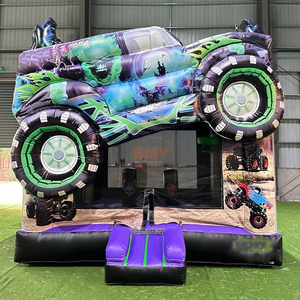Nouvelle Arrivée - Château Gonflable Commercial Extérieur en PVC pour Camion <span class=keywords><strong>Gravedigger</strong></span> à Vendre - Product Image 1