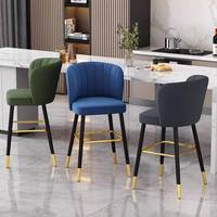 Tabouret de bar commercial moderne et minimaliste pour comptoir de bar ou îlot de cuisine, réglable en hauteur, en tissu, haut de gamme et tendance
