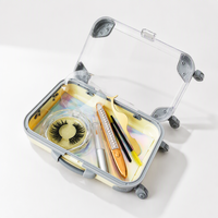 Boîte d'emballage pour mini-coffret de cils, de haute qualité, fournie par l'usine, vente chaude, pour cils en vison 3D, marque MVLASH, vente en gros, en ABS