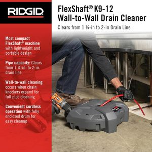 Desatascador Eléctrico AMJET con Eje Flexible de 9 Metros y <span class=keywords><strong>Cable</strong></span> de Acero <span class=keywords><strong>para</strong></span> <span class=keywords><strong>Desatascar</strong></span> Obstrucciones en Cocinas - Product Image 3