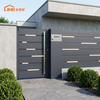 Portail piétonnier moderne en aluminium avec clôture, clôture d'entrée de jardin personnalisée pour villa à usage résidentiel