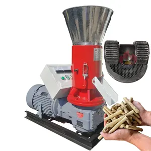 3 Ano Garantia Madeira Biomassa Mini Pellet Machine Flat Die Small Wood Pellet Mill Feed Processing Machine