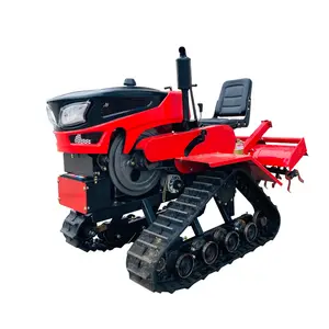 Tractor sobre orugas, maquinaria agrícola, cultivador de potencia rotativo, 25HP, con el mejor precio