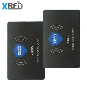 Protector de tarjeta de crédito seguro, Anti skiming, 13,56 Mhz, bloqueador NFC, tarjeta de bloqueo RFID