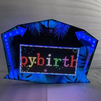 Letrero LED Acrílico Personalizado Ecológico, Tablero de Mensajes Programable, Letrero Digital para Discoteca, Servicio de Botellas VIP, Bar, Fiesta de Cumpleaños