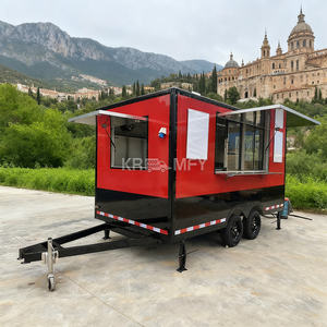 2025 Fast Trailer With DOT VIN Food Truck Window Mobile <b>Kitchen</b> Pizza Coffee <b>Cart</b> - Product Image 2
