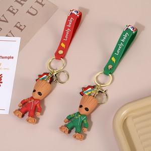 <span class=keywords><strong>Porte</strong></span>-<span class=keywords><strong>clés</strong></span> en plastique <span class=keywords><strong>Groot</strong></span> Gardiens de la Galaxie, design créatif, pour hommes, femmes, couples, breloque de sac à dos, petit cadeau, vente en gros - Product Image 2