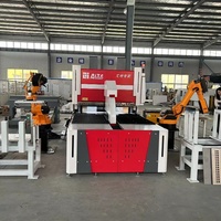 Centro de Doblado Totalmente Automático de 1400 mm con Brazo Robótico de Cuchilla Auxiliar AT-HS1400F, Dobladora de Paneles CNC para Láminas de Acero Inoxidable de Alta Calidad