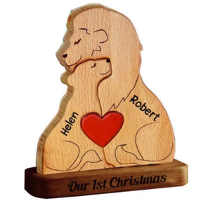 Puzzle en bois de la <span class=keywords><strong>famille</strong></span> <span class=keywords><strong>du</strong></span> <span class=keywords><strong>Roi</strong></span> <span class=keywords><strong>Lion</strong></span> Simba, artisanat en bois, puzzle, cadeau pour la fête des mères, décoration - Product Image 2