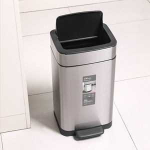 ถังขยะสี่เหลี่ยมสแตนเลสแบบเหยียบ 6 ลิตร สำหรับใช้ภายในอาคาร - Product Image 3