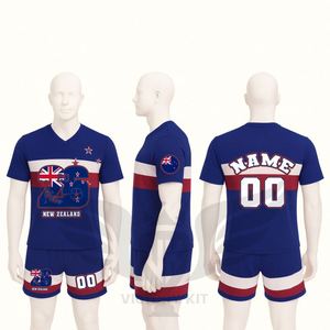 Uniforme de Fútbol Sublimado para Hombre al por Mayor, Camiseta de Fútbol con Cuello en V y Pantalones Cortos, Ropa Deportiva Personalizada para Equipos - Product Image 2