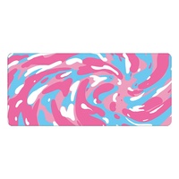 Tapis de bureau personnalisé Liquid Line XXXL, tissu polyester imperméable, tapis de souris pour jeux, tapis de bureau, tapis de souris à sublimation avec design de lignes