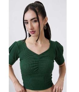 Débardeur d'été pour femmes en coton extensible, court, confortable, respirant, matière douce au toucher, t-shirt décontracté pour tous les jours et les activités de plein air - Product Image 2