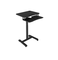 Station de travail avec plateau pour ordinateur, chariot pour ordinateur portable, parfait pour la maison et le bureau