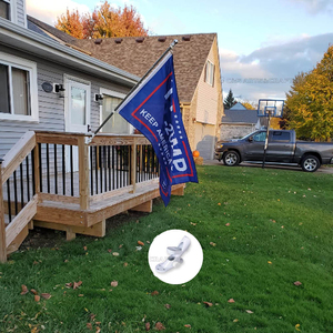 Kit de asta de bandera giratoria de aluminio de 12M/5 pies con bandera de poliéster de 3*5 pies para agencias de viajes educativas de seguros Automotrices - Product Image 6