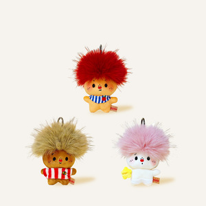 HECION Portachiavi Creativo con Bambola di Peluche Bruciata, Simpatico e Divertente, Ciondolo Trendy per Borsa, Accessorio di Moda - Product Image 1